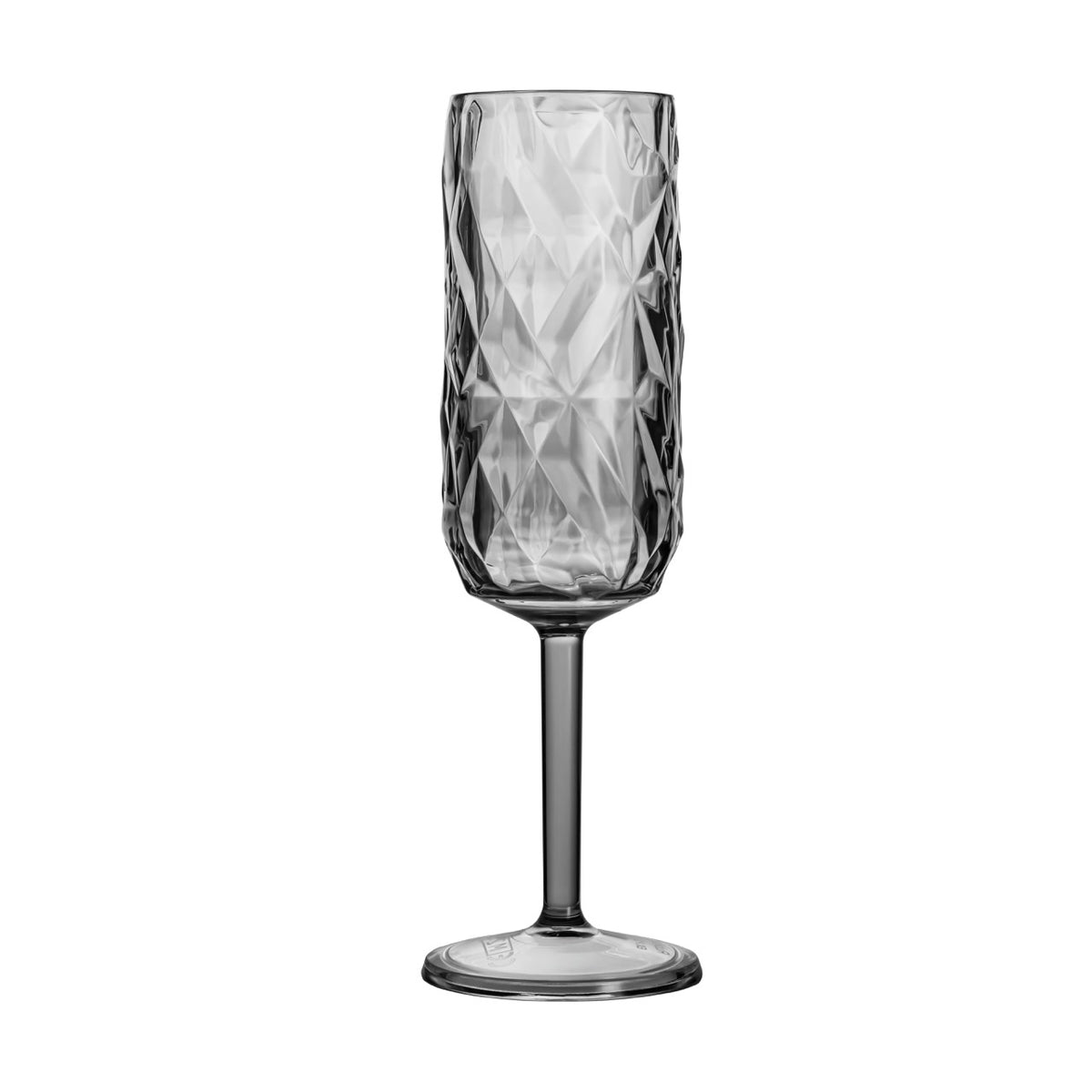 Prisma Flute grey champagne glass 180ml